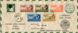 1948 Egypt Basel IMABA Stamp Exhibition Cover - Otros & Sin Clasificación