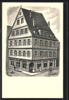 AK Tübingen, Aussteuergeschäft Julius Klein, Marktstrasse 17  - Tübingen