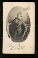AK Kleines Französisches Kind In Uniform, Kriegspropaganda  - Weltkrieg 1914-18