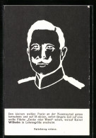 AK Optische Täuschung, Portrait Kaiser Wilhelm II. Erscheint In Lebensgrösse  - Autres & Non Classés