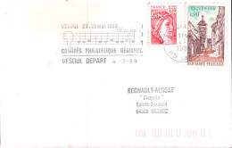 1 ER JOUR FLAMME CONGRES PHILA. REGIONAL VESOUL 1989 - Mechanical Postmarks (Advertisement)