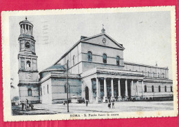 ROMA - CHIESA DI S. PAOLO FUORI DALLE MURA - FORMATO PICCOLO -  EDIZ. MAZZILLI - VIAGGIATA 1927 - Churches