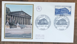 FDC 1971 - YT N°1688 - UNION INTERPARLEMENTAIRE - PARIS - 1970-1979