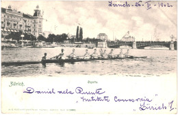 CPA Carte Postale Suisse Zurich Regatta 1902 VM80302 - Zürich