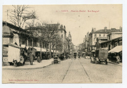 Nancy (54) Place Du Marché Rue Raugraft,commerces,voitures Carte Animée. - Nancy