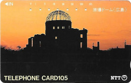 Japan: NTT - 350-225  Hiroshima, The Dome - Japón