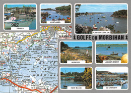 GOLFE DU MORBIHAN D'aprés La Carte Michelin  21 (scan Recto Verso)MF2798 - Ile Aux Moines