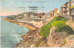 CPA - LE PORTEL - LES FALAISES ET LA PLAGE - Le Portel