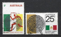 Australia 1968 Ol. Games Mexico Y.T. 376/377 (0) - Gebruikt