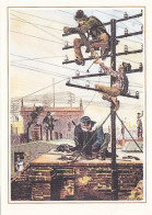 AK 216129 POST - Telefonarbeiter Auf Den Dächern Von Berlin 1882 - Poste & Postini