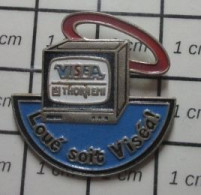 3617 Pin's Pins / Beau Et Rare / MARQUES / TELEVISION VISEA THORN EMI - Trademarks