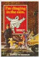 MICHELIN BIBENDUM I'M CLINGING IN THE RAIN - Carte Postale 10 X 15 Cm - CPM - Other & Unclassified