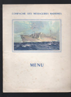 Menu De La Compagnie Des Messageries Maritimes (chemise Vide) (CAT7175) - Menükarten