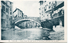 CPA - VIENNE - VIEUX PONT ET ANCIENNES MAISONS SUR LA GERE - Vienne