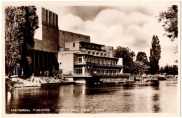 1.10.10 ENGLAND, MEMORIAL THEATRE, STRATFORD UPON AVON, POSTCARD (BOTTOM LEFTCORNER FOLD) - Stratford Upon Avon