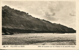 CPA -  VILLERS-SUR-MER - EFFET DE LUMIERE SUR LES FALAISES ET LA NOUVELLE DIGUE - Villers Sur Mer