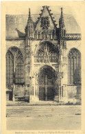 CPA - RETHEL - PORTE DE L'EGLISE SAINT NICOLAS (PARFAIT ETAT - 1935) - Rethel