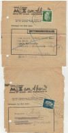 2 Bande De Journal  Obl. METZ Dont Une Pour L'Italie Avec Marque De Retour - Covers & Documents