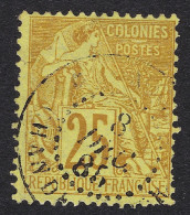 Colonies Générales - Alphée Dubois N°53 - Oblitération CHANDERNAGOR 1885 - Alphée Dubois