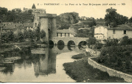 CPA - PARTHENAY - LE PONT ET LA TOUR SAINT-JACQUES (1932) - Parthenay