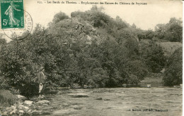 CPA -  BORDS DU THORION - EMPLACEMENT DES RUINES DU CHATEAU DE PEYRUSSE (RARE) - Other & Unclassified