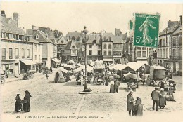 23 LAMBALLE - LA GRANDE PLACE. JOUR DE MARCHE - Lamballe