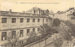 CPA - ANNONAY - ECOLE DES FILLES ET LE BOULEVARD  (1916) - Annonay