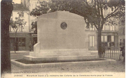 CPA - JARNAC - MONUMENT AUX MORTS - Jarnac