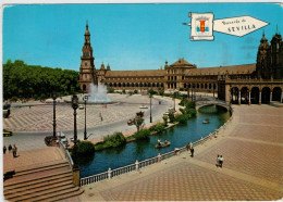 SEVILLA  PLAZA  DE  ESPAGNA          (VIAGGIATA) - Sevilla