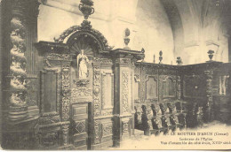 CPA - LE MOUTIER D'AHUN - INTERIEUR DE L'EGLISE - VUE D'ENSEMBLE COTE DROIT - Moutier D'Ahun