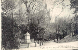 CPA - NOTRE-DAME DU CHENE - CHAPELLE ET STATUE (ETAT PARFAIT) - Autres & Non Classés