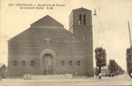 CPA - CHATILLON - BOULEVARD DE VANVES - LA NOUVELLE EGLISE - Châtillon