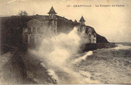 CPA - GRANVILLE - TEMPETE AU CASINO - Granville