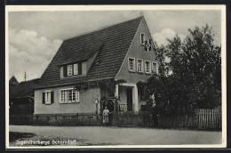 AK Schorndorf / Remstal, Jugendherberge, Mit Flagge  - Schorndorf