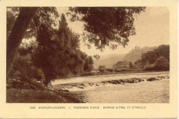 CPA - BESANCON - PROMENADE MICAUD - BARRAGE ST PAUL ET CITADELLE - Besancon