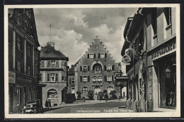 AK Donaueschingen, Strassenpartie Bei Haus Mall Mit Gasthof  - Donaueschingen