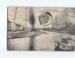 AULNAY SOUS BOIS : Le Canal De L'Ourcq, La Poudrette - état ( Partiellement Décollée ) - Aulnay Sous Bois