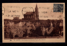 Dieppe - Les Falaises Du Pollet Et L'Eglise Bon Secours - Dieppe