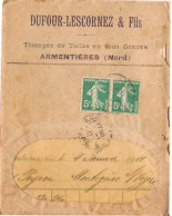 Lettre Adressée à Monsieur Peyrou Commerçant à Montignac  Père Du Docteur Contenant 3 Feuillets De Factures Détaillées - Montignac-sur-Vézère