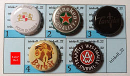 5 Capsules De Bière   Lot N° 26-3 - Beer