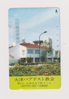 JAPAN -   Otsu Baptist Church Magnetic Phonecard - Japón