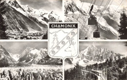 FRANCE - Chamonix - Vue Générale - Bennes Du Plan Praz - Aiguille Du Tacul - Chemin De Fer Du Montenvers - Carte Postale - Chamonix-Mont-Blanc