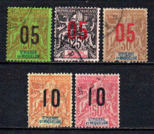 St Pierre Et Miquelon    - 1912 - Tb Antérieurs Surch  - N° 97 à 102 Sauf 100  - Oblit - Used - Used Stamps