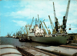 H1910 - Rostock Überseehafen - Edgar Andre Handsschiff Hafen Krahn - Verlag Köthen - Handel