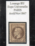 Paris - N° 30 Obl EU (Exposition Universelle De 1867) - 1863-1870 Napoléon III Con Laureles