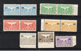 ALLEMAGNE  VIGNETTES DU PARTI NSDAP  GRAVEES EN RELIEF  MNH** - War And Propaganda Forgeries