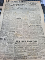 POPULAIRE 45/ACTION LUSSY /MONTGOMERY/NATIONALISATION ELECTRCITE /ELECTION DANIEL MAYER - Autres & Non Classés