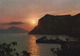 Cartolina 1976 ITALIA NAPOLI ISOLA CAPRI ALBA A MARINA GRANDE  Postcard Italien Postkarte - Napoli (Neapel)