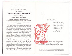 DP Coralie Verstraeten ° Heusden 1876 † Melle 1958 X Adolf Van Huffel // De Bisschop Laute - Devotion Images