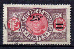 St Pierre Et Miquelon    - 1924 - Tb Antérieurs Surch  - N° 118  - Oblit - Used - Used Stamps